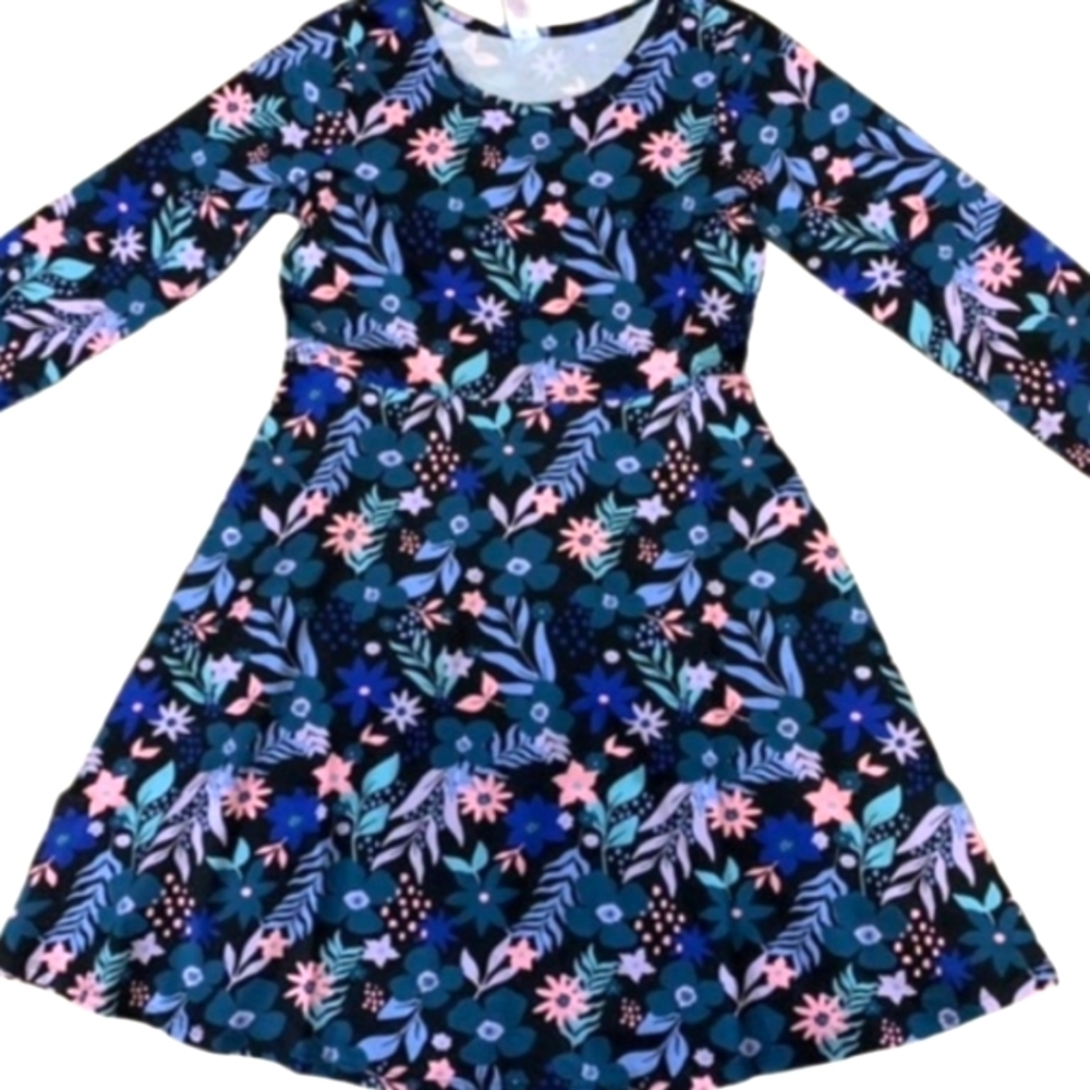 NEW! JUSTICE Floral Print Dress Big Girls 12.